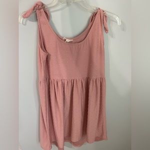 Girls pink babydoll ruffle dress